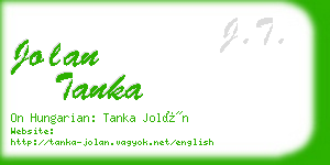 jolan tanka business card
